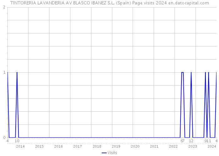 TINTORERIA LAVANDERIA AV BLASCO IBANEZ S.L. (Spain) Page visits 2024 