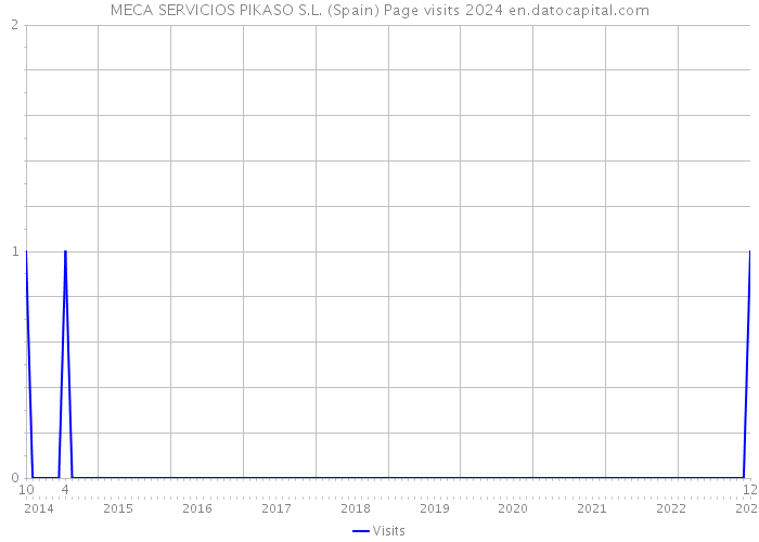 MECA SERVICIOS PIKASO S.L. (Spain) Page visits 2024 