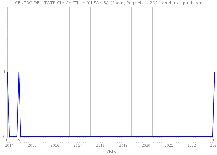 CENTRO DE LITOTRICIA CASTILLA Y LEON SA (Spain) Page visits 2024 