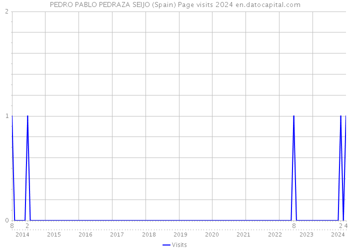 PEDRO PABLO PEDRAZA SEIJO (Spain) Page visits 2024 