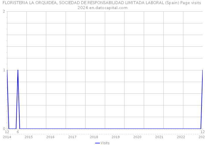FLORISTERIA LA ORQUIDEA, SOCIEDAD DE RESPONSABILIDAD LIMITADA LABORAL (Spain) Page visits 2024 