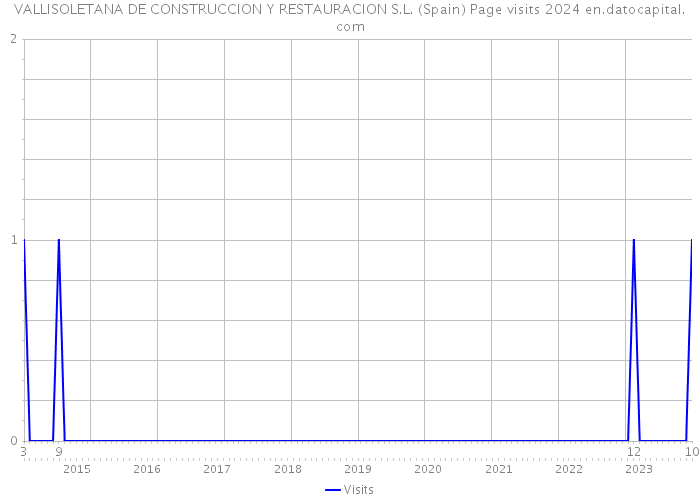 VALLISOLETANA DE CONSTRUCCION Y RESTAURACION S.L. (Spain) Page visits 2024 