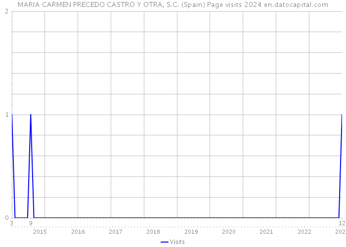 MARIA CARMEN PRECEDO CASTRO Y OTRA, S.C. (Spain) Page visits 2024 