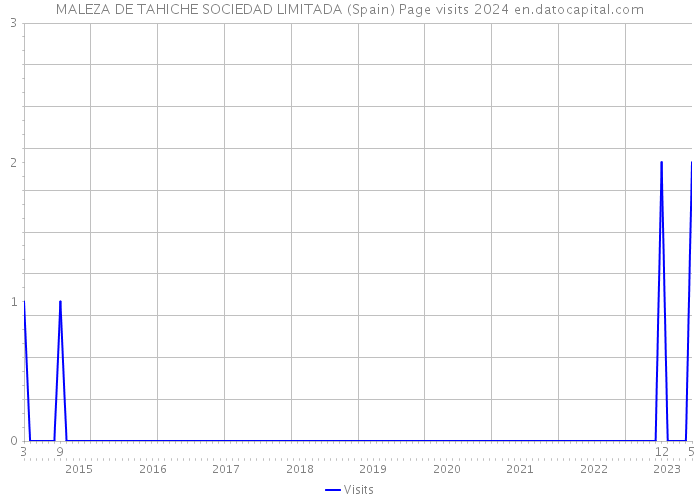 MALEZA DE TAHICHE SOCIEDAD LIMITADA (Spain) Page visits 2024 