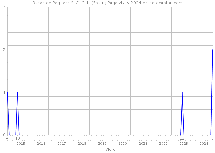 Rasos de Peguera S. C. C. L. (Spain) Page visits 2024 