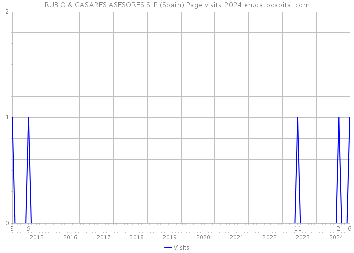 RUBIO & CASARES ASESORES SLP (Spain) Page visits 2024 