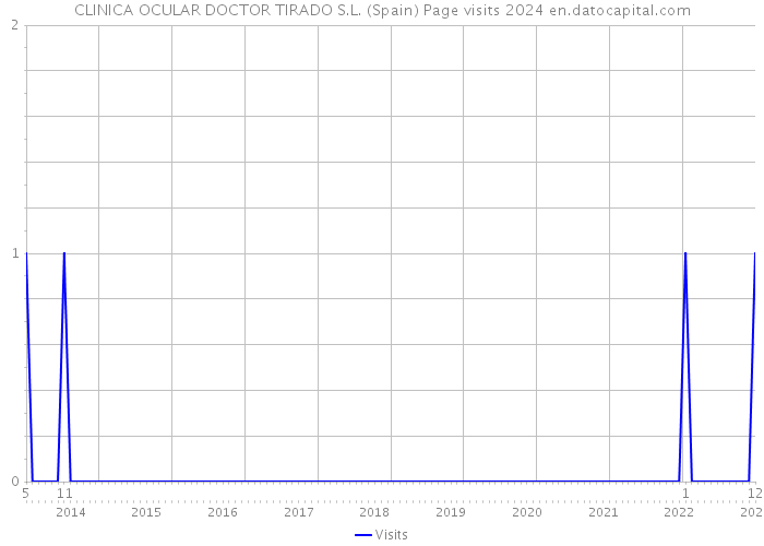 CLINICA OCULAR DOCTOR TIRADO S.L. (Spain) Page visits 2024 