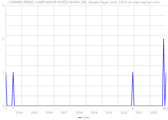 CARMEN PEREZ CAMPOAMOR MUÑIZ MARIA DEL (Spain) Page visits 2024 
