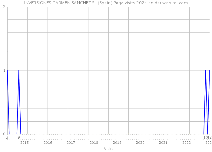 INVERSIONES CARMEN SANCHEZ SL (Spain) Page visits 2024 