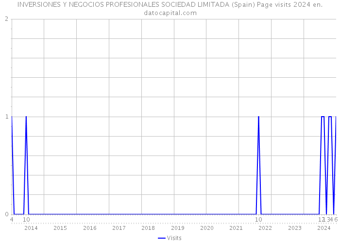INVERSIONES Y NEGOCIOS PROFESIONALES SOCIEDAD LIMITADA (Spain) Page visits 2024 