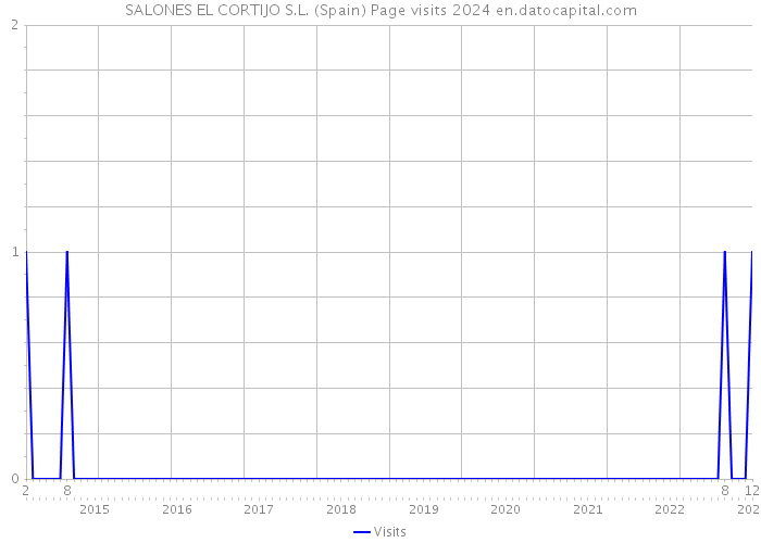 SALONES EL CORTIJO S.L. (Spain) Page visits 2024 