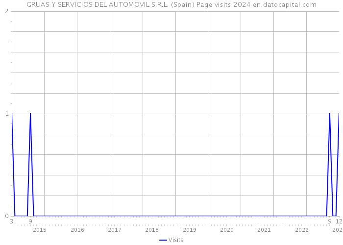 GRUAS Y SERVICIOS DEL AUTOMOVIL S.R.L. (Spain) Page visits 2024 