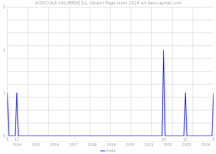 AGRICOLA VALVERDE S.L. (Spain) Page visits 2024 