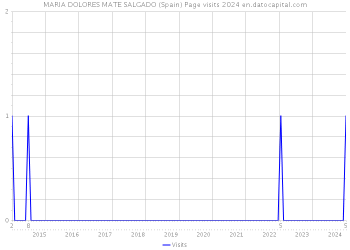 MARIA DOLORES MATE SALGADO (Spain) Page visits 2024 