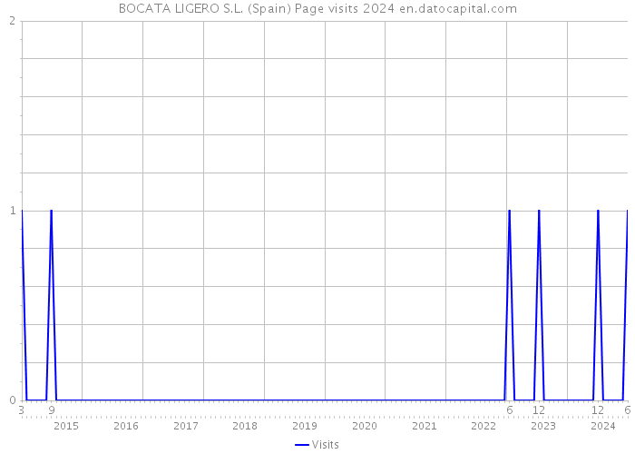 BOCATA LIGERO S.L. (Spain) Page visits 2024 