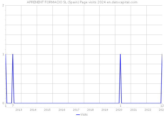 APRENENT FORMACIO SL (Spain) Page visits 2024 