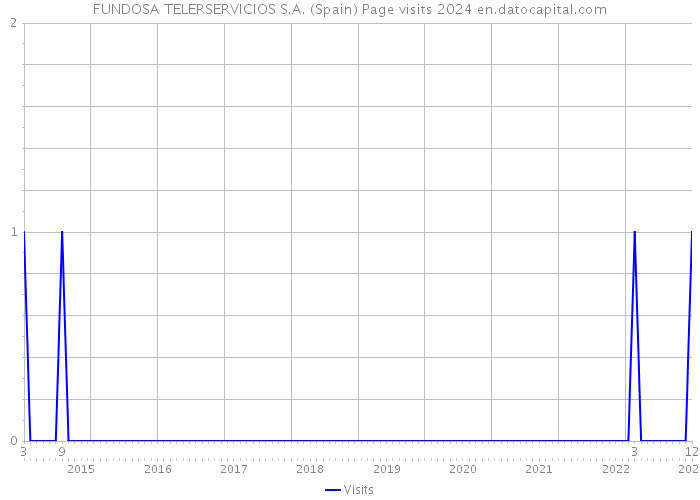 FUNDOSA TELERSERVICIOS S.A. (Spain) Page visits 2024 