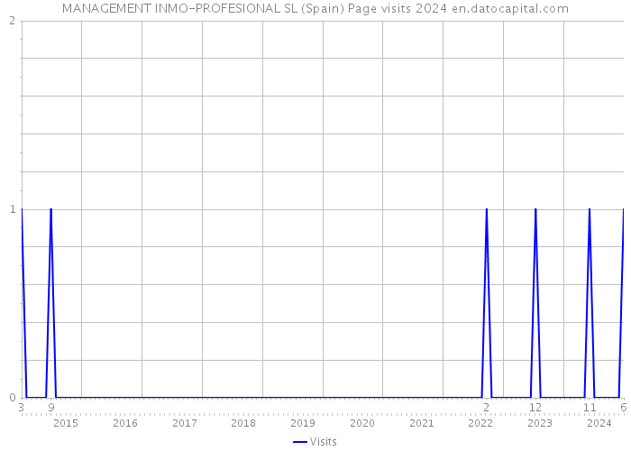 MANAGEMENT INMO-PROFESIONAL SL (Spain) Page visits 2024 