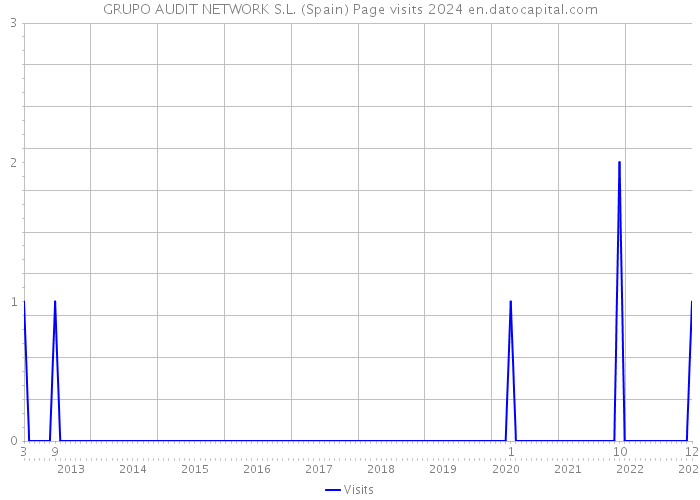 GRUPO AUDIT NETWORK S.L. (Spain) Page visits 2024 