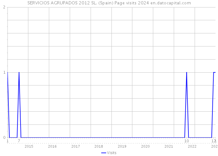 SERVICIOS AGRUPADOS 2012 SL. (Spain) Page visits 2024 