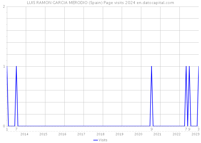 LUIS RAMON GARCIA MERODIO (Spain) Page visits 2024 