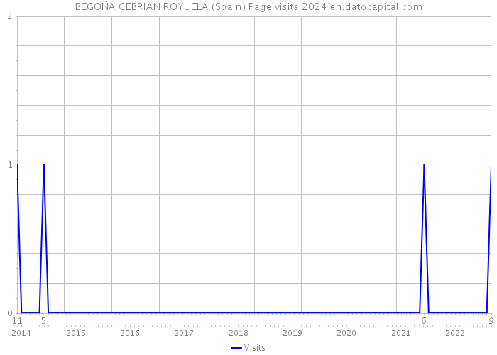 BEGOÑA CEBRIAN ROYUELA (Spain) Page visits 2024 