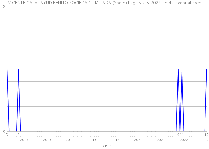 VICENTE CALATAYUD BENITO SOCIEDAD LIMITADA (Spain) Page visits 2024 