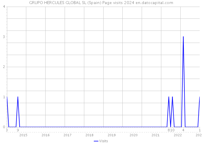 GRUPO HERCULES GLOBAL SL (Spain) Page visits 2024 