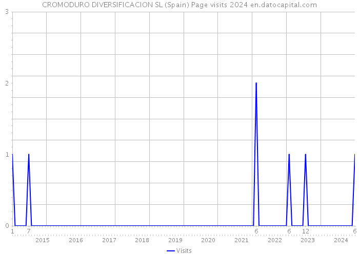 CROMODURO DIVERSIFICACION SL (Spain) Page visits 2024 
