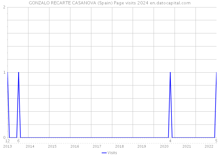 GONZALO RECARTE CASANOVA (Spain) Page visits 2024 