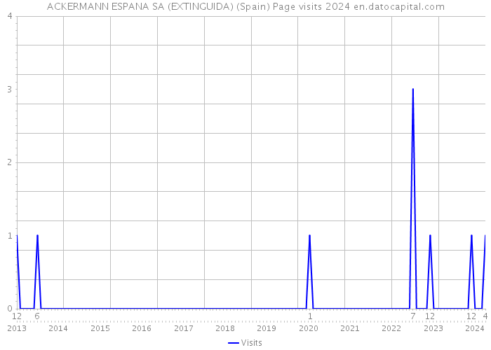 ACKERMANN ESPANA SA (EXTINGUIDA) (Spain) Page visits 2024 