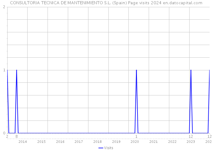 CONSULTORIA TECNICA DE MANTENIMIENTO S.L. (Spain) Page visits 2024 