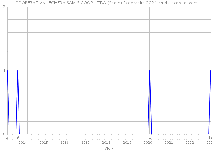 COOPERATIVA LECHERA SAM S.COOP. LTDA (Spain) Page visits 2024 