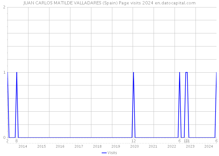 JUAN CARLOS MATILDE VALLADARES (Spain) Page visits 2024 