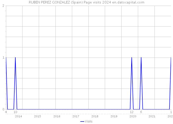 RUBEN PEREZ GONZALEZ (Spain) Page visits 2024 