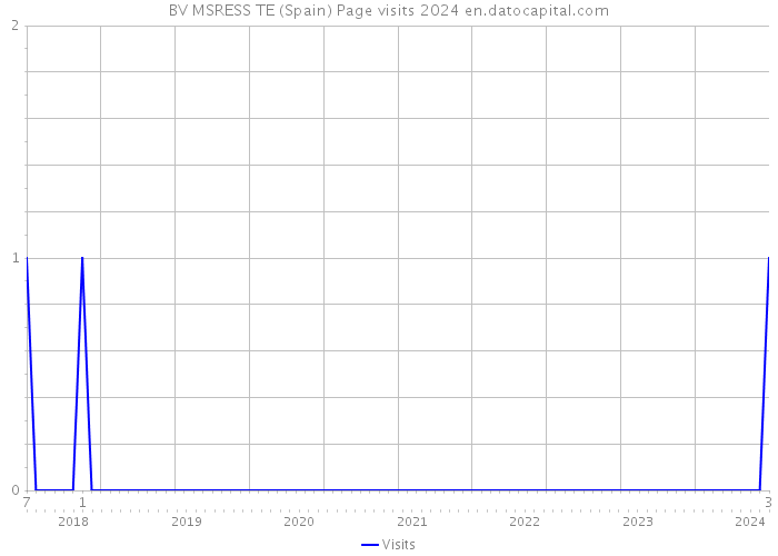 BV MSRESS TE (Spain) Page visits 2024 