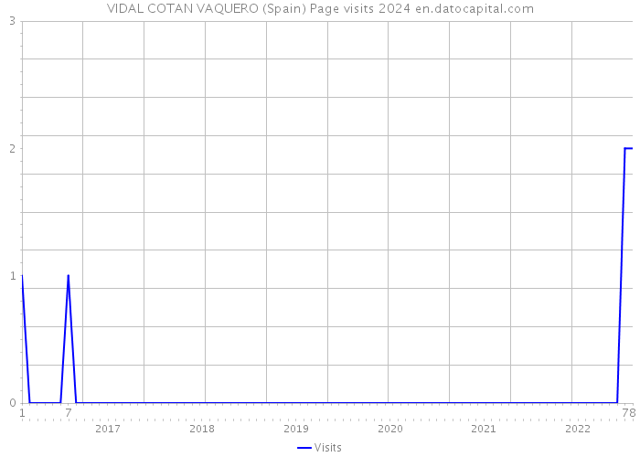 VIDAL COTAN VAQUERO (Spain) Page visits 2024 