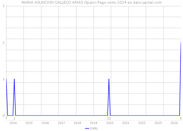 MARIA ASUNCION GALLEGO ARIAS (Spain) Page visits 2024 