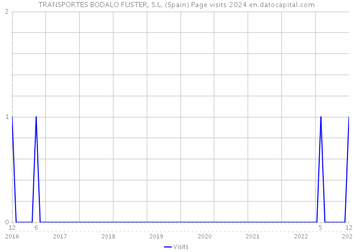 TRANSPORTES BODALO FUSTER, S.L. (Spain) Page visits 2024 