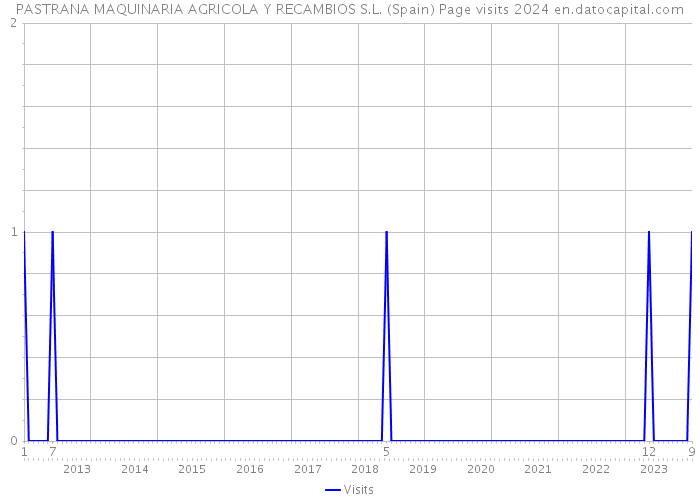 PASTRANA MAQUINARIA AGRICOLA Y RECAMBIOS S.L. (Spain) Page visits 2024 