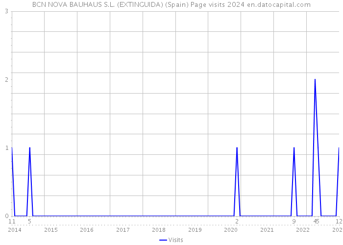 BCN NOVA BAUHAUS S.L. (EXTINGUIDA) (Spain) Page visits 2024 