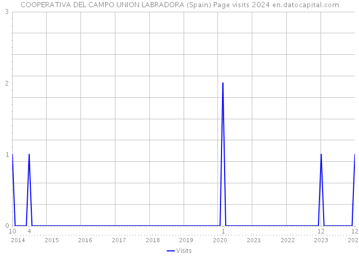 COOPERATIVA DEL CAMPO UNION LABRADORA (Spain) Page visits 2024 