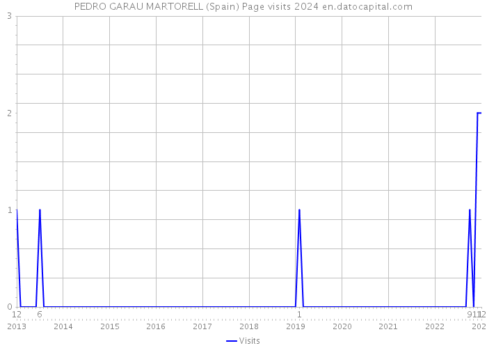 PEDRO GARAU MARTORELL (Spain) Page visits 2024 