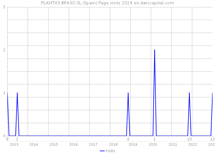 PLANTAS BRASO SL (Spain) Page visits 2024 