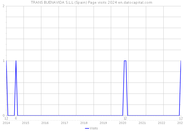 TRANS BUENAVIDA S.L.L (Spain) Page visits 2024 