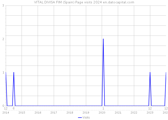 VITAL DIVISA FIM (Spain) Page visits 2024 