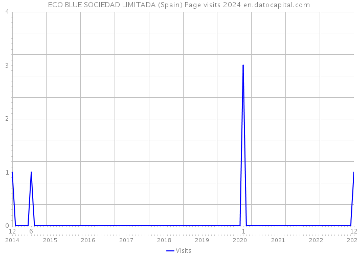 ECO BLUE SOCIEDAD LIMITADA (Spain) Page visits 2024 