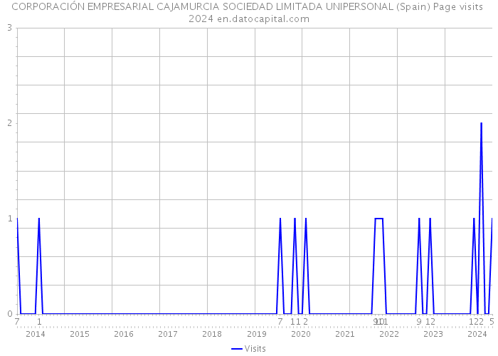 CORPORACIÓN EMPRESARIAL CAJAMURCIA SOCIEDAD LIMITADA UNIPERSONAL (Spain) Page visits 2024 