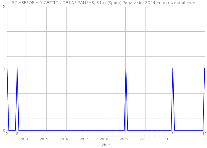 RG ASESORIA Y GESTION DE LAS PALMAS, S.L.() (Spain) Page visits 2024 