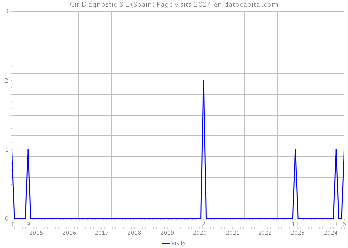 Gir Diagnostic S.L (Spain) Page visits 2024 
